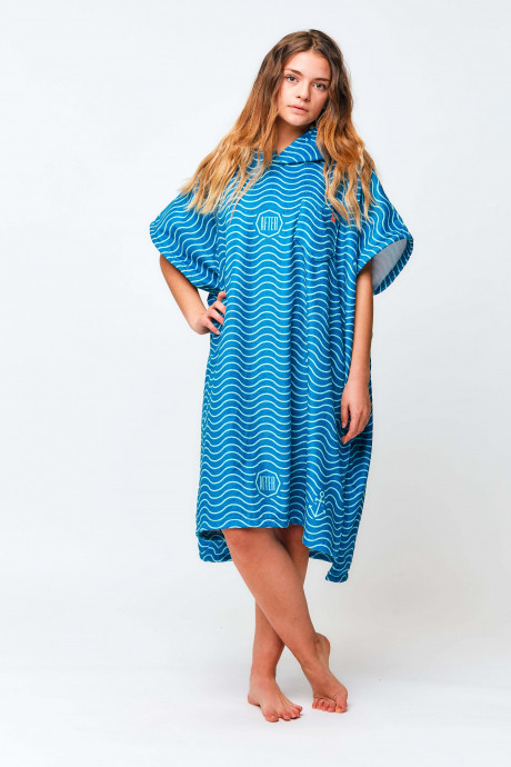 Poncho After Essentials Waves Marine