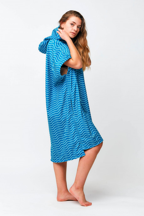 Poncho After Essentials Waves Marine