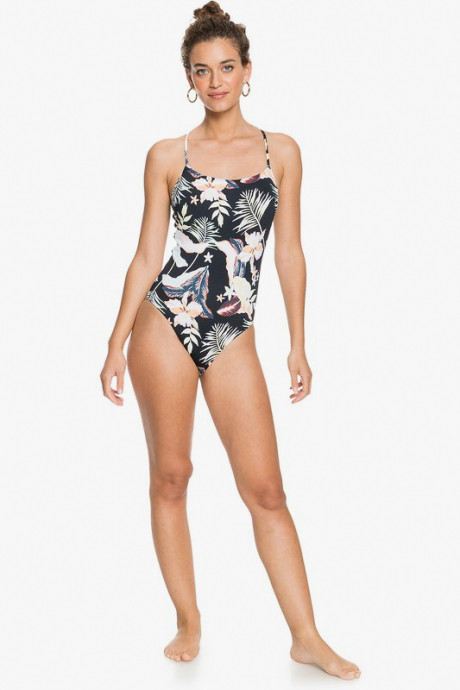 Maillot de bain une pièce Roxy Print Beach Classics Anthracite Praslin