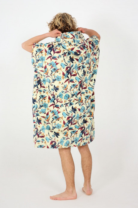 Poncho After Essentials Humming Birds - Almond