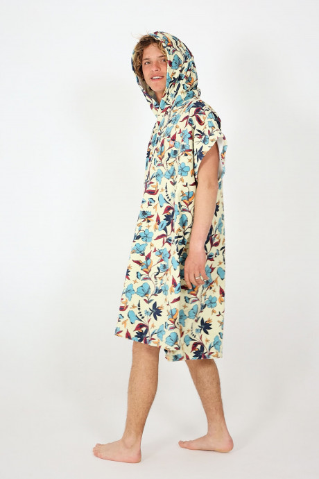 Poncho After Essentials Humming Birds - Almond