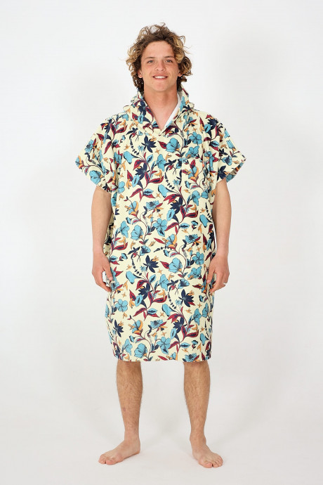 Poncho After Essentials Humming Birds - Almond