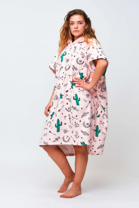 Poncho After Essentials Hype Pale Pink