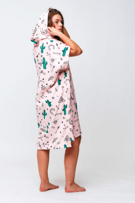 Poncho After Essentials Hype Pale Pink