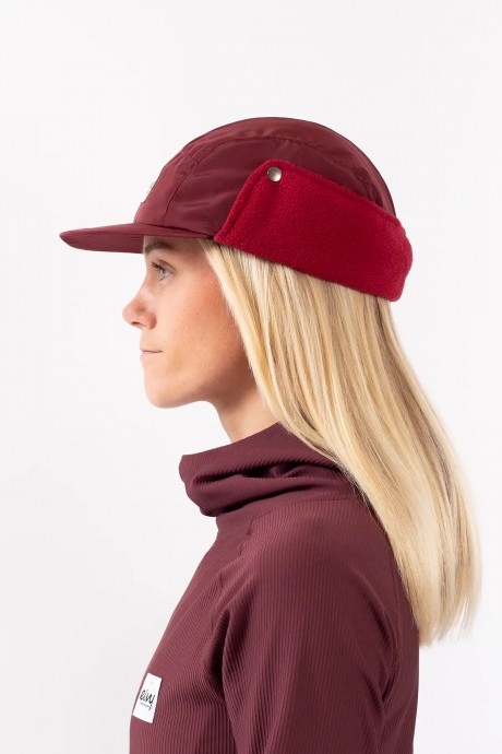 Casquette doublée polaire Eivy Mountain Cap bordeaux pour femme