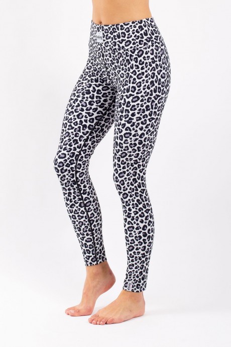 Legging technique femme blanc motifs leopard / Icecold Snow