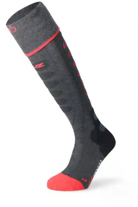 Chaussettes chauffantes rouge et grises 5.1 LENZ