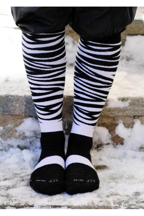 Chaussettes de ski Pine To Palm Cook's Zebra motifs Zèbres pour femme