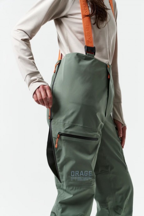 salopette orage treeline dark leaf profil zip