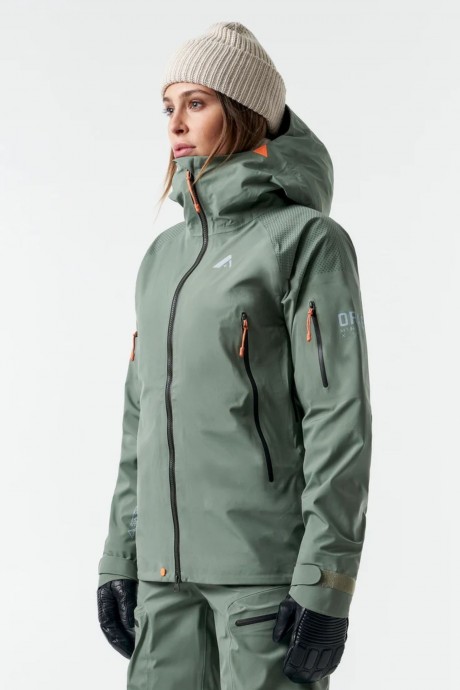 veste orage alpina dark leaf de biais portrait