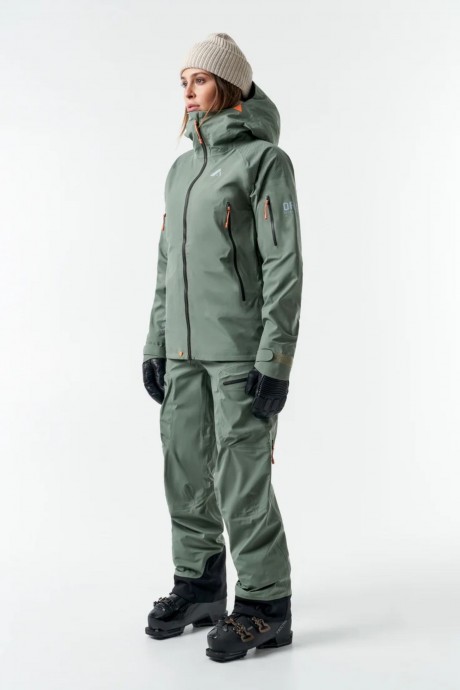 veste orage alpina dark leaf de biais plein pieds