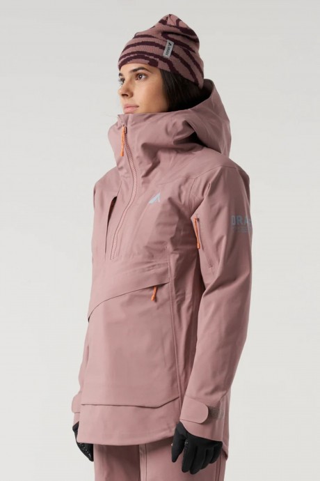 veste Torngat orage mauve de biais portrait