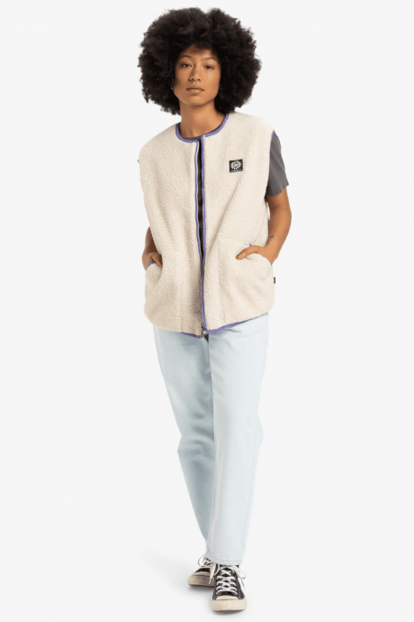 veste polaire sans manches quiksilver plein pieds