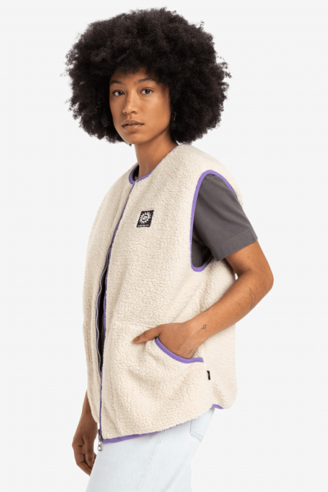 veste polaire sans manches poches quiksilver women