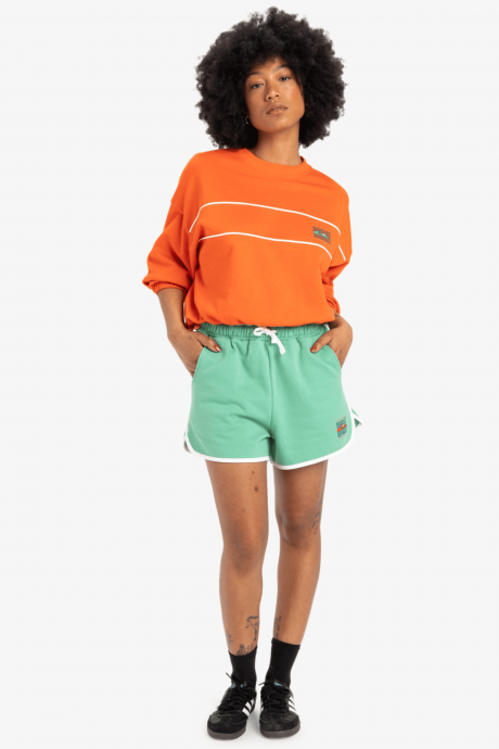 short quiksilver women turquoise en coton