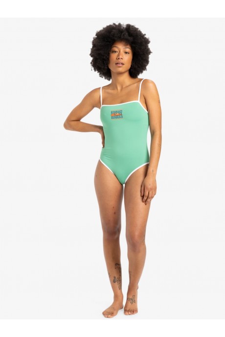 maillot de bain une pièce quiksilver women turquoise