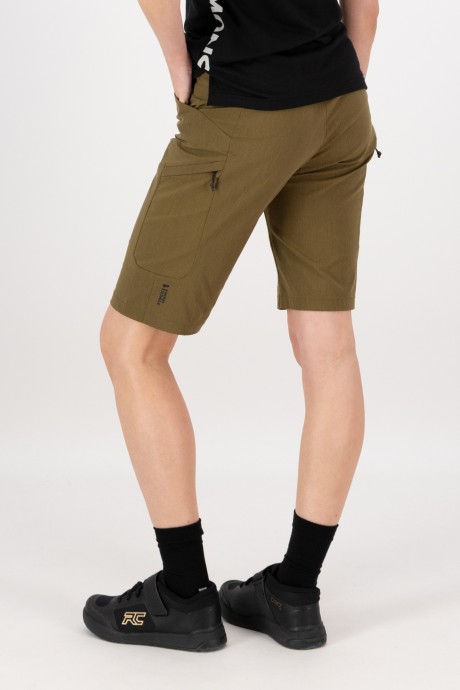 Short de vélo Mons Royale Diversion Merino Trail Dark Olive