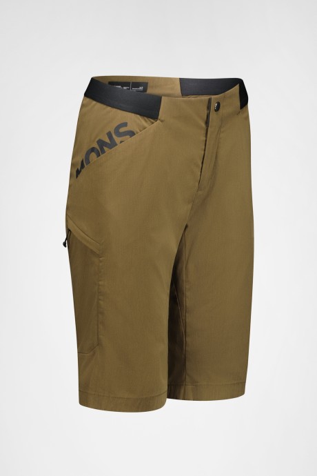 Short de vélo Mons Royale Diversion Merino Trail Dark Olive