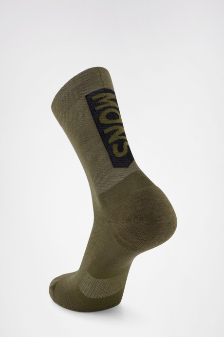 Chaussettes Mons Royale Atlas Merino Crew Socks Dark Olive