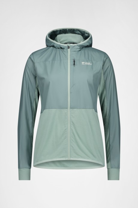Veste à capuche en mérinos Mons Royale Diversion Wind jacket Desert Sage