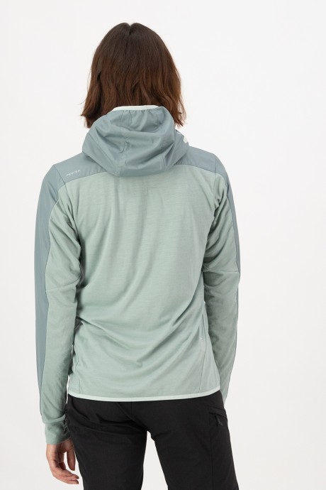 Veste à capuche en mérinos Mons Royale Diversion Wind jacket Desert Sage