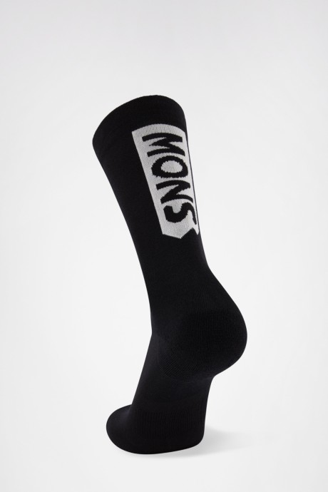 Chaussettes Mons Royale Atlas Merino Crew Socks Black
