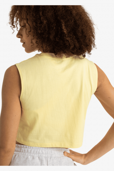 Crop Top sans manches de sport Roxy Essential Energy Boxy Tank Lemon Meringue