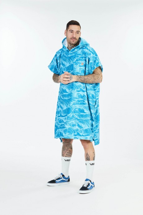 Poncho After Essentials Ocean Blue
