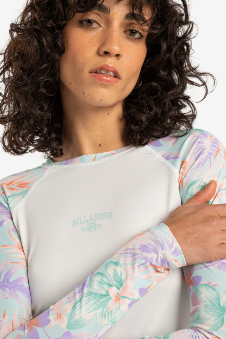 Top Lycra manches longues Billabong Surf Capsule Coastale Blue