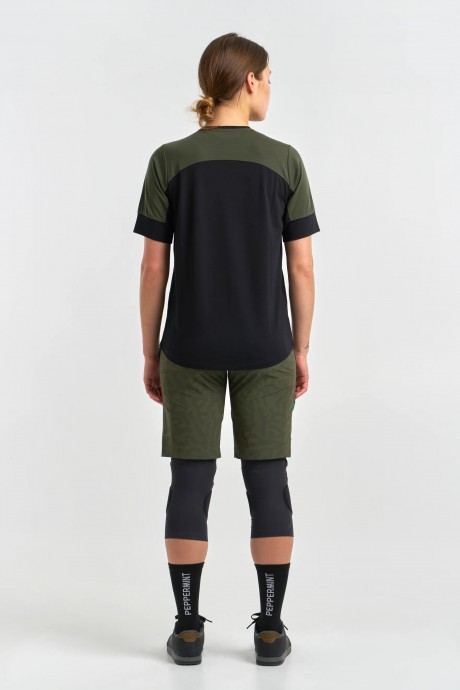 T-Shirt de vélo Peppermint Peak Short Sleeve Jersey Black