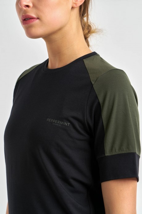 T-Shirt de vélo Peppermint Peak Short Sleeve Jersey Black