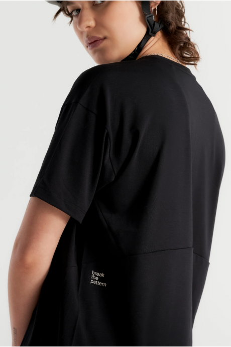 T-Shirt à manches courtes de vélo Peppermint Peak Short Sleeve Black