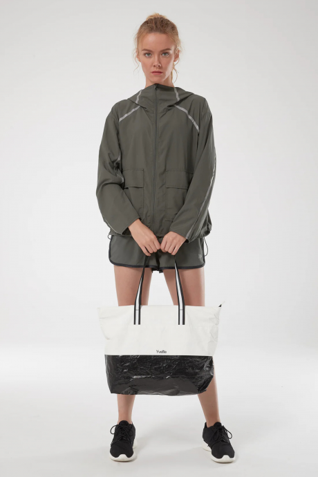 Sac de sport Yvette Shopper Earth White & gold