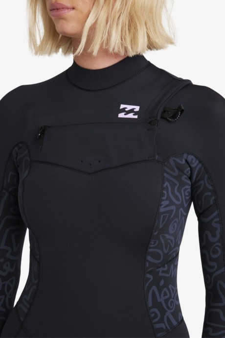 Combinaison intégrale 3/2mm Billabong Synergy Natural CZ Full Black Fade