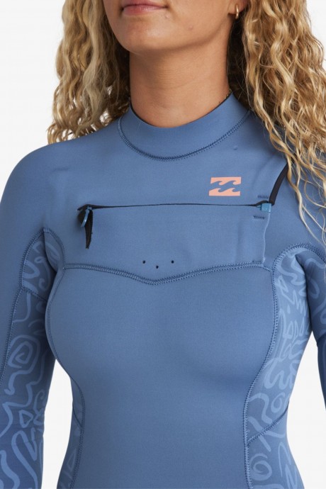 Combinaison intégrale 3/2mm Billabong Synergy Natural CZ full Tidal Blue