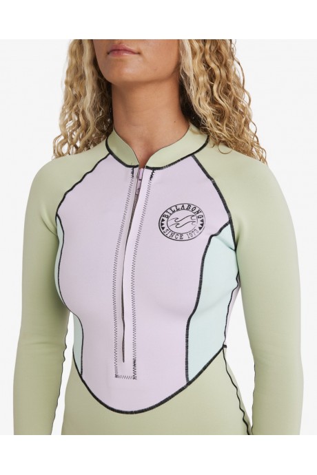 Springsuit à manches longues 1/1mm Billabong Salty Dayz Light LS Pistachio