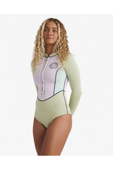 Springsuit à manches longues 1/1mm Billabong Salty Dayz Light LS Pistachio
