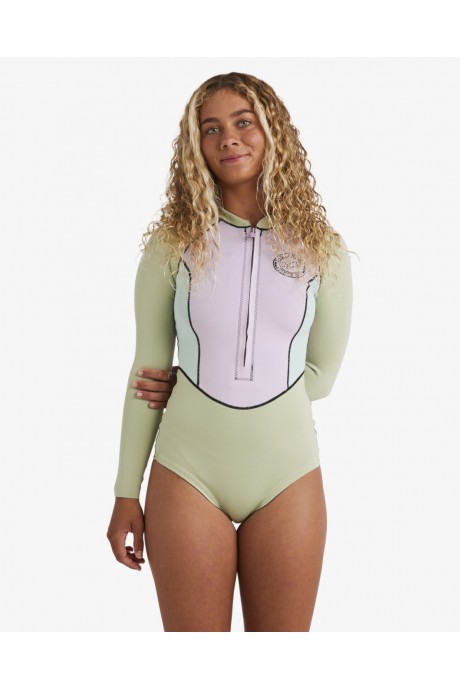 Springsuit à manches longues 1/1mm Billabong Salty Dayz Light LS Pistachio