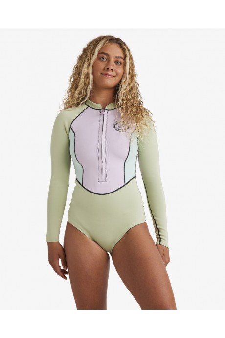 Springsuit à manches longues 1/1mm Billabong Salty Dayz Light LS Pistachio
