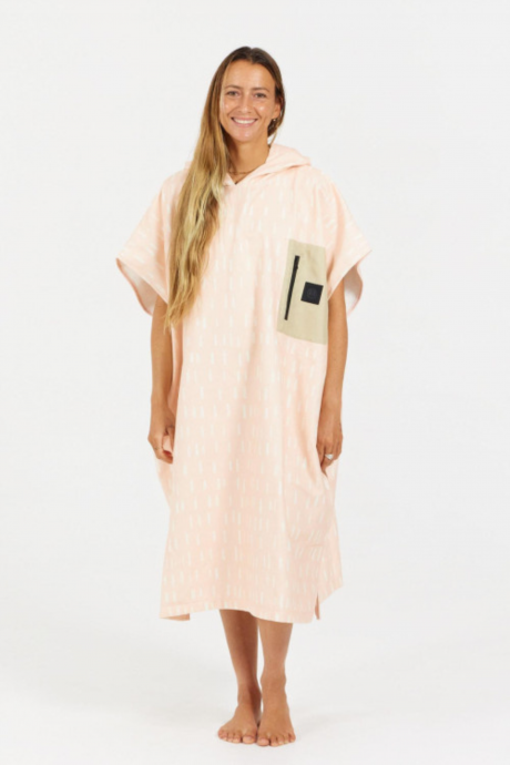 Poncho After Essentials Tech Pocket Tears of Pink