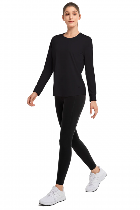 T-shirt à manches longues de sport Yvette Anji Black