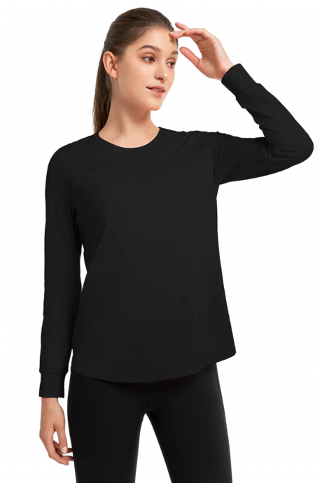 T-shirt à manches longues de sport Yvette Anji Black