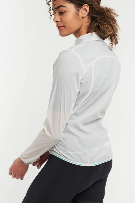 Veste manches longues coupe-vent Peppermint Cycling Wind Jackt Light Grey
