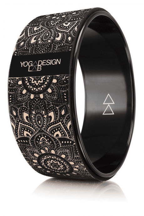 Cork Yoga Wheel Yoga Design Lab Mandala Black