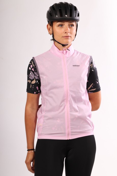 Veste sans manches de vélo coupe-vent Maloja SeisM magnolia