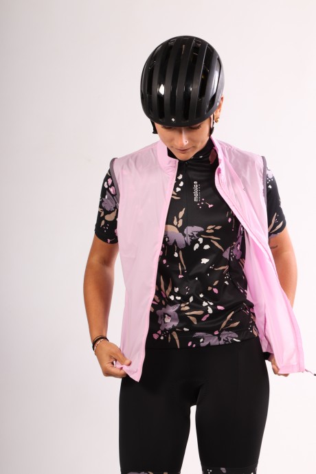 Veste sans manches de vélo coupe-vent Maloja SeisM magnolia