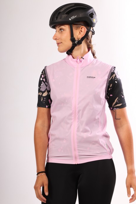 Veste sans manches de vélo coupe-vent Maloja SeisM magnolia