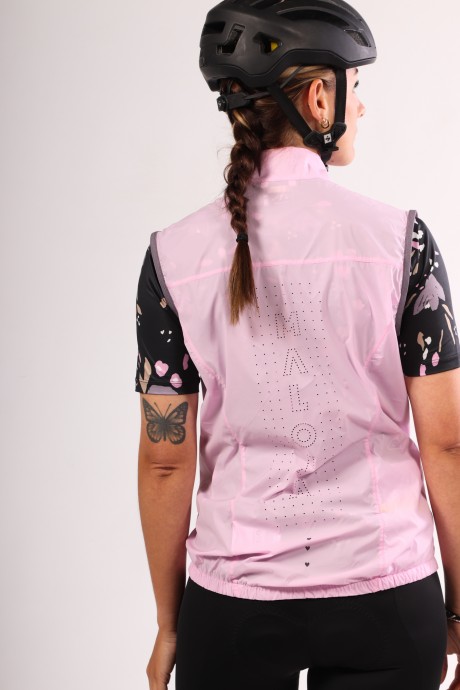 Veste sans manches de vélo coupe-vent Maloja SeisM magnolia