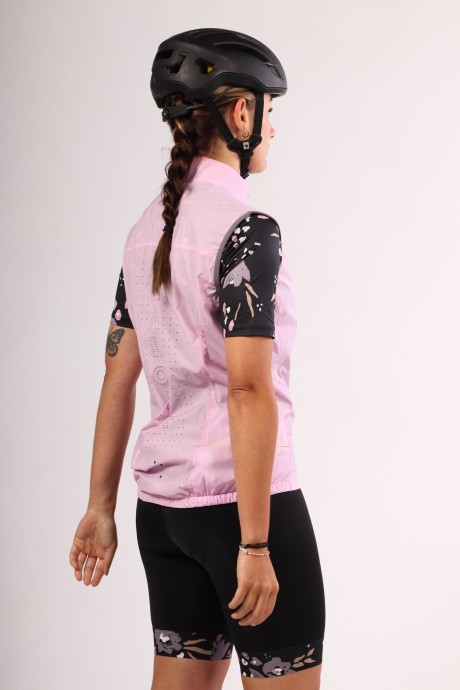 Veste sans manches de vélo coupe-vent Maloja SeisM magnolia