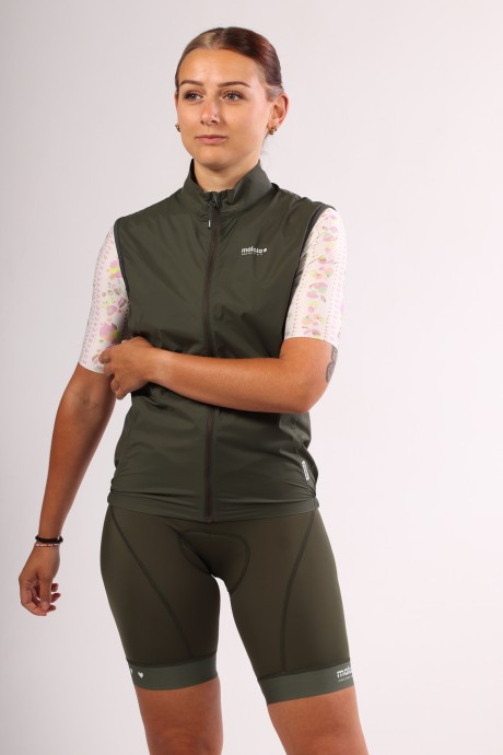 Veste de vélo sans manches coupe-vent Maloja SeisM alpine woods